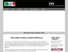 Tablet Screenshot of bellaserakerrville.com